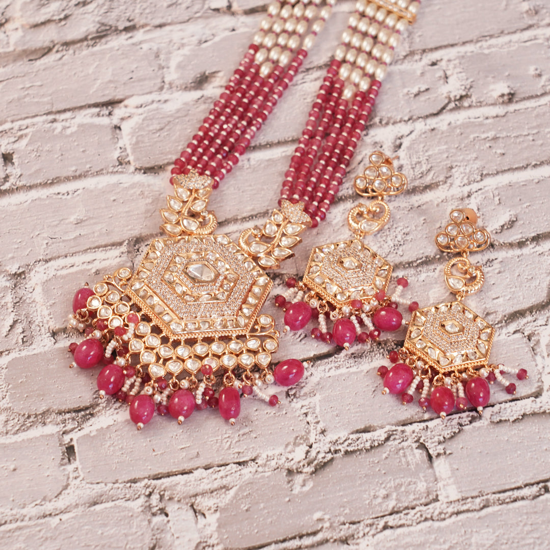 Lovely Pink Long Necklace