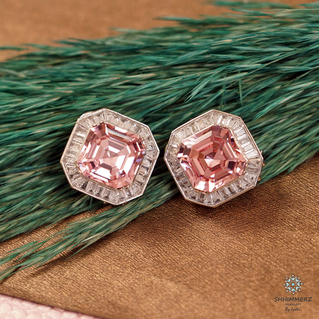 Pink Swarovski Studs