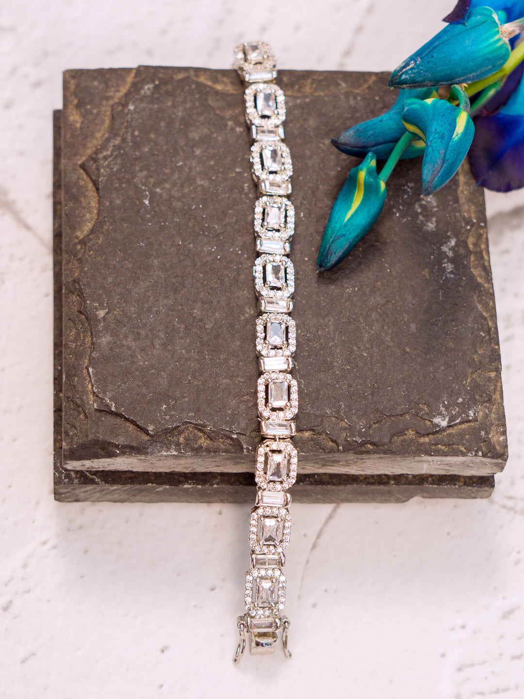 Rectangular Tennis Bracelet
