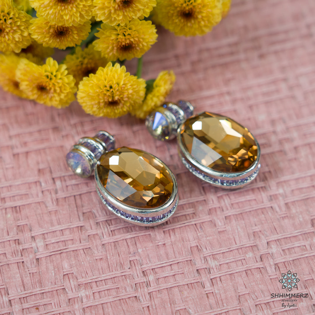 Oval Swarovski Studs