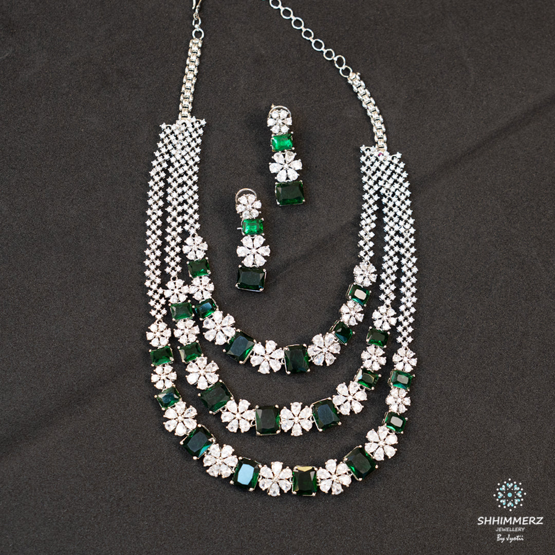 Layered Emerald Neckpiece