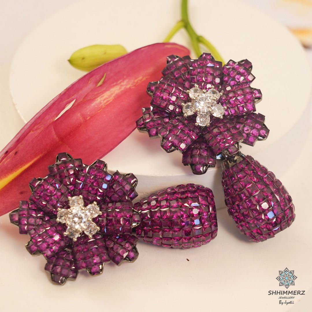 3D Floral Earrings
