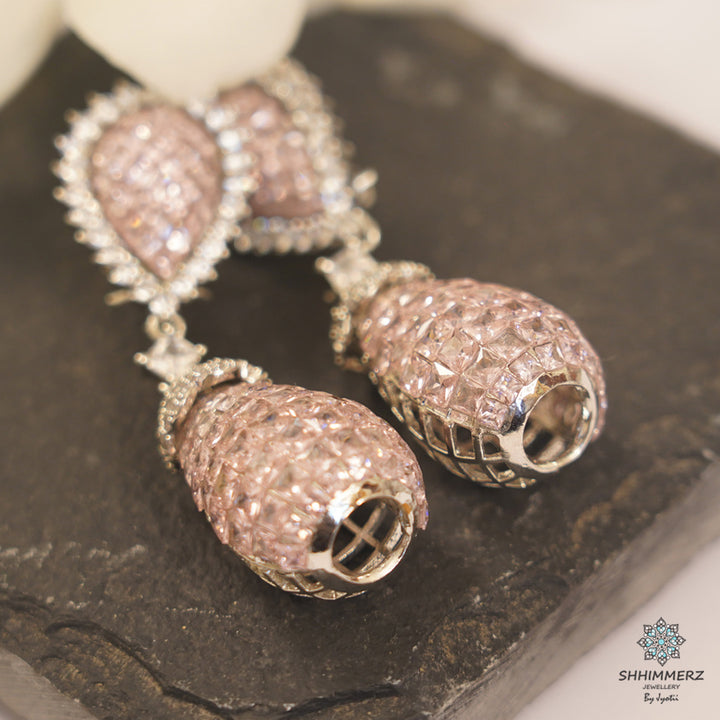 Dropped Shaped Invisible Earrings