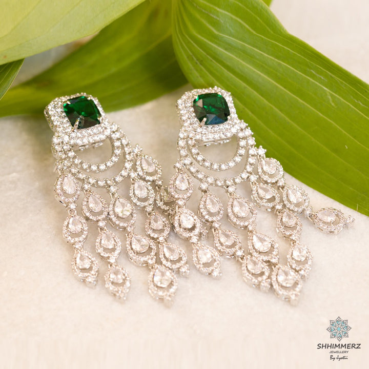 Emerald Dangling Earrings