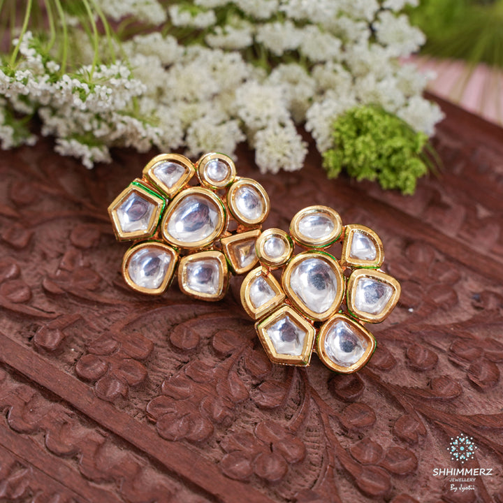 Flora Kundan Studs