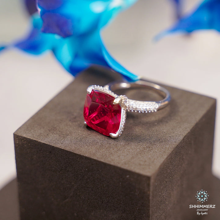 Square Ruby Ring