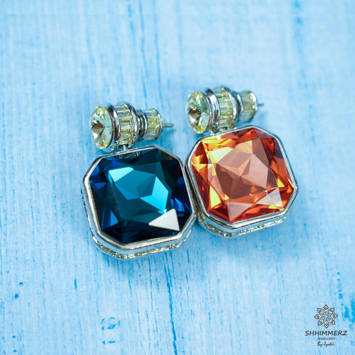 Double Swarovski Earrings