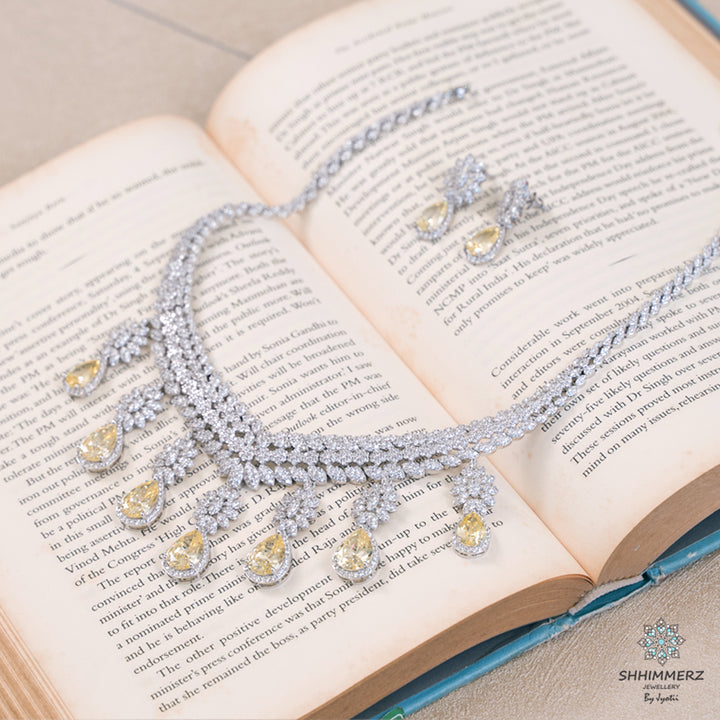 Drop Yellow Sapphire Neckpiece