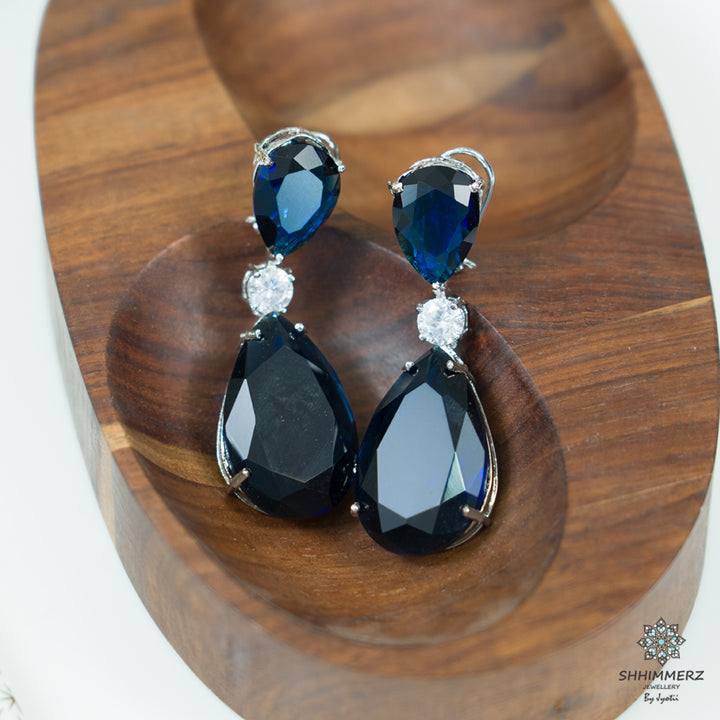 Pear Shaped Stone Earrings
