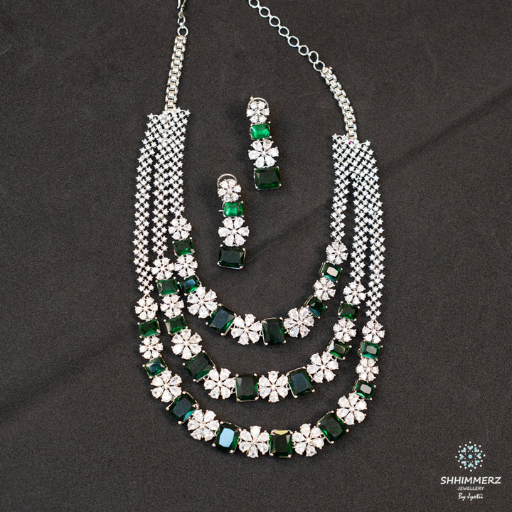 Layered Emerald Neckpiece