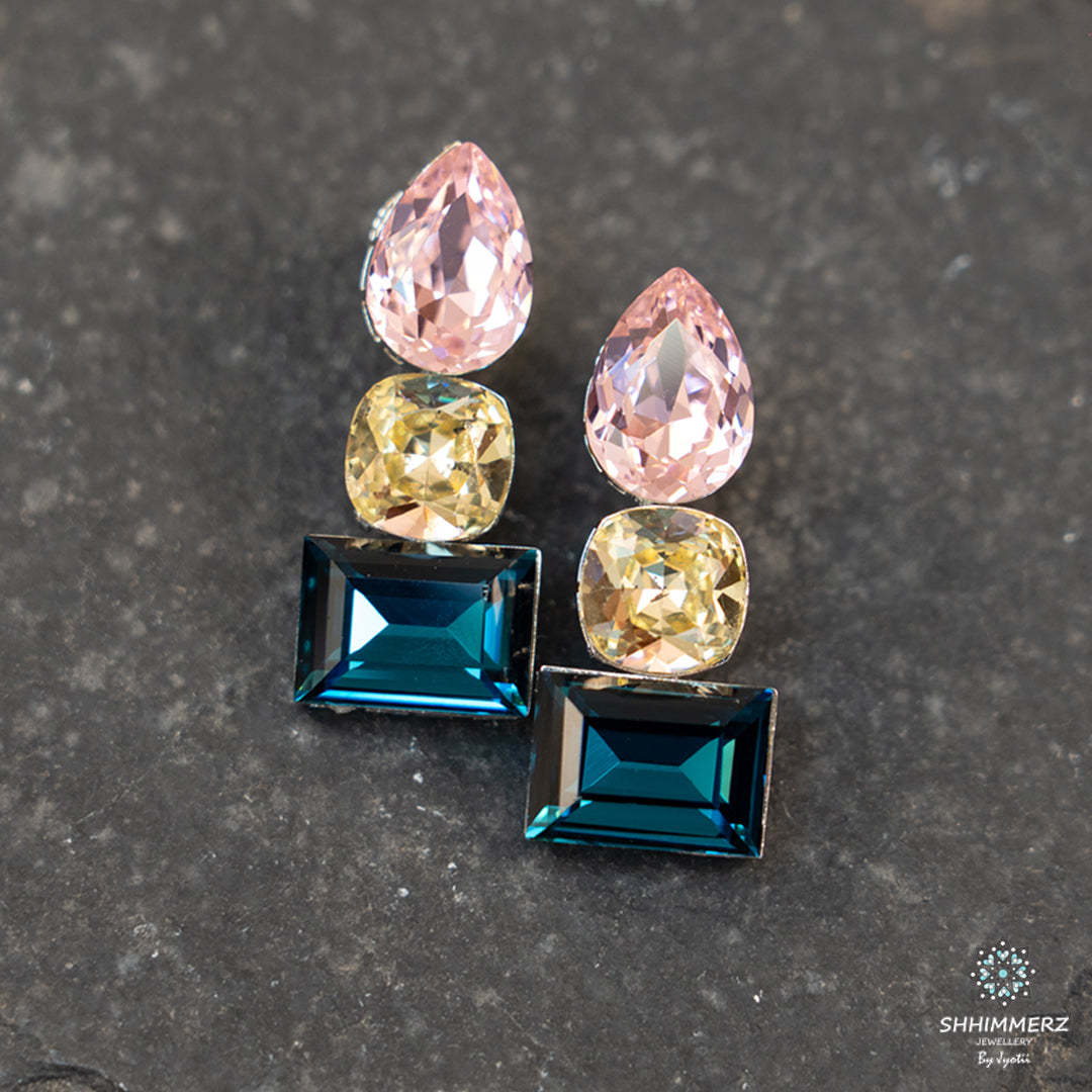 Tri Stone Studs