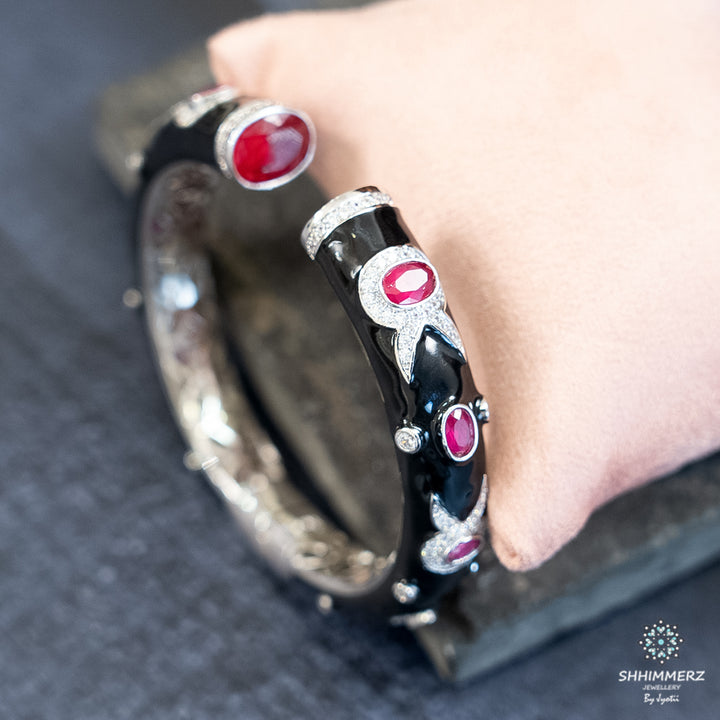 Black Enamel Kada