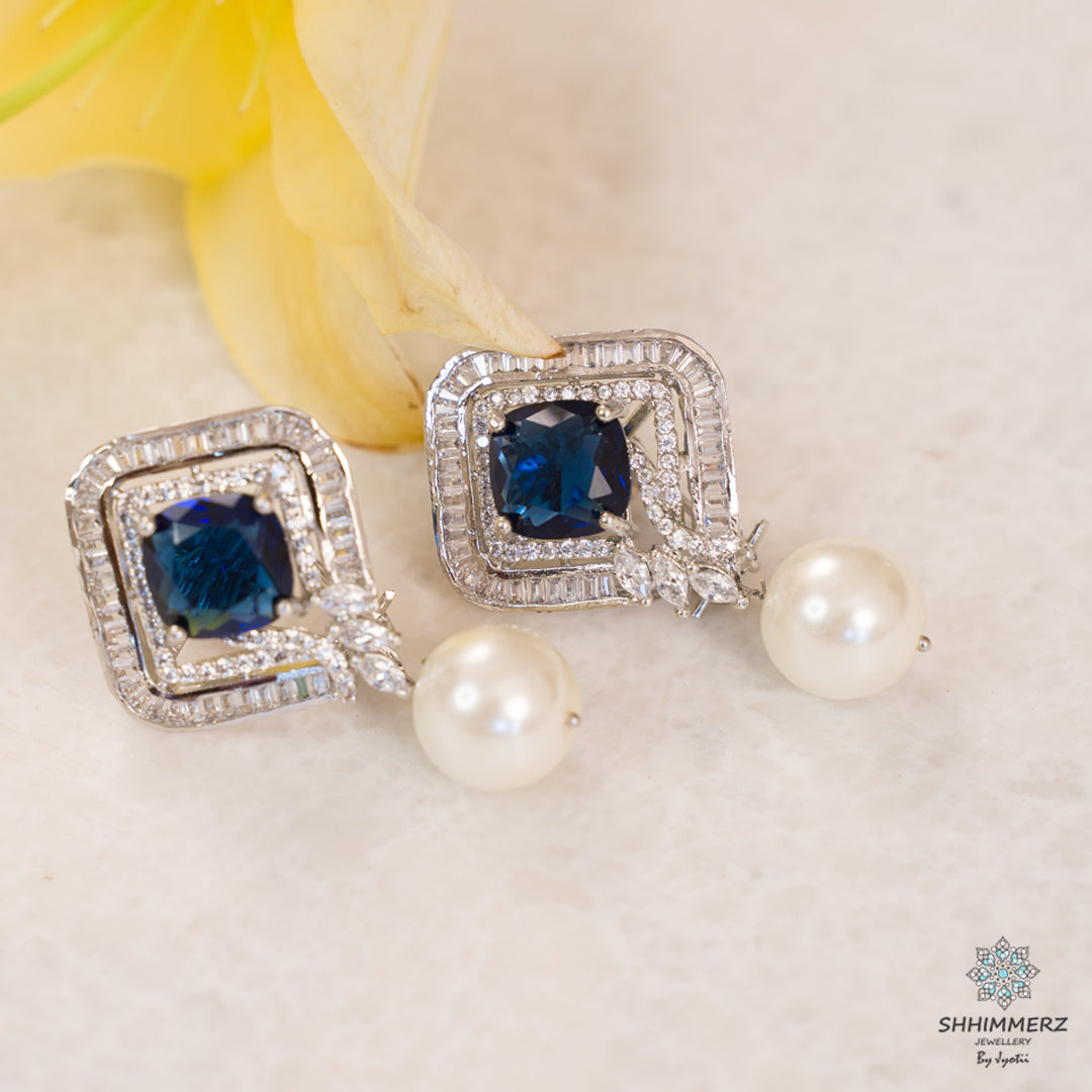 Square Purple Studs