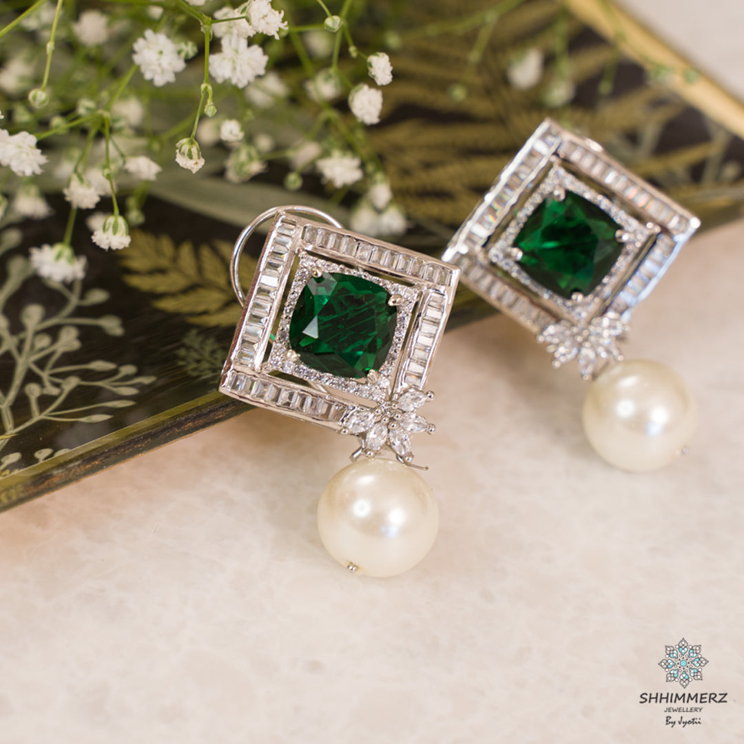 Square Purple Studs