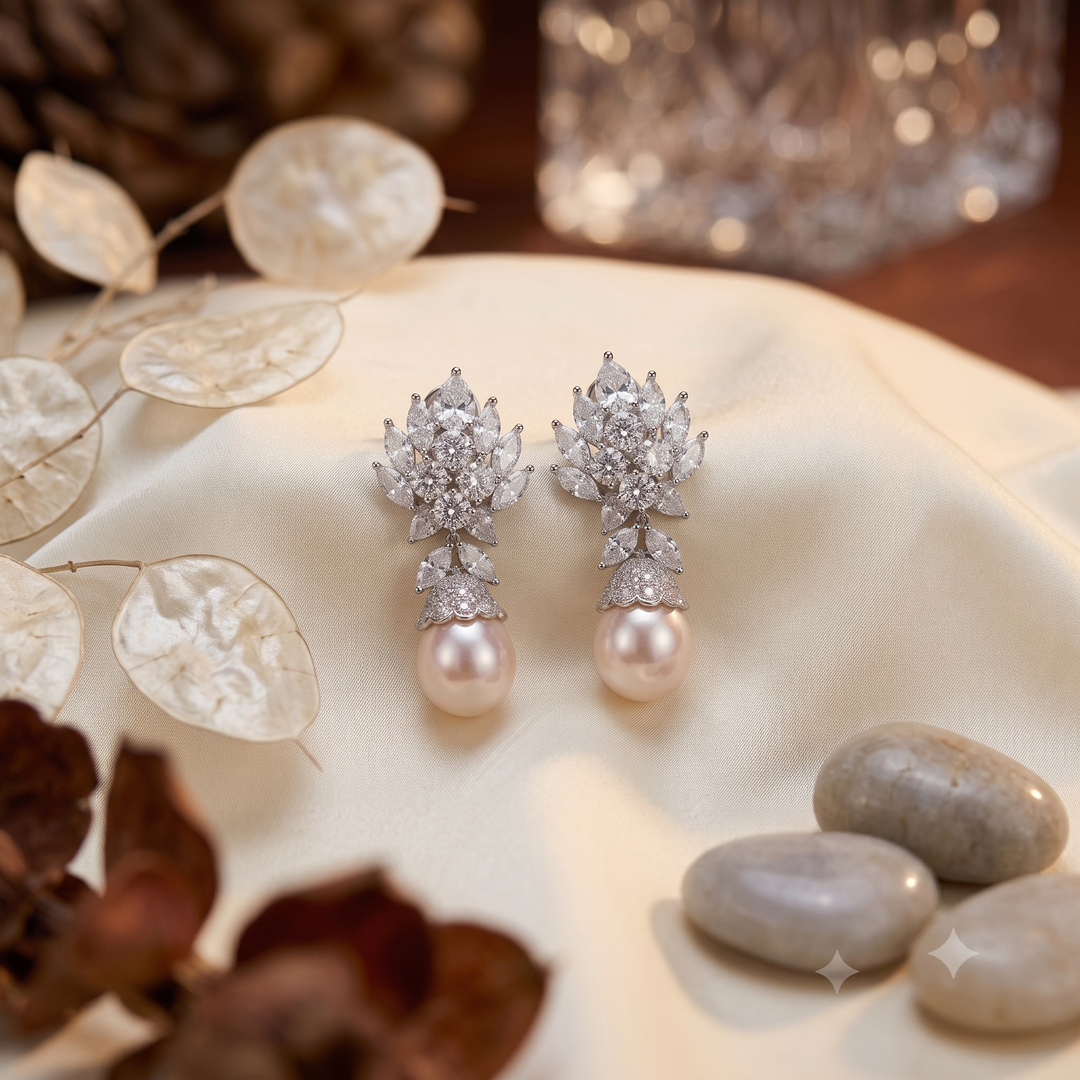 Pearly Drops Earrings