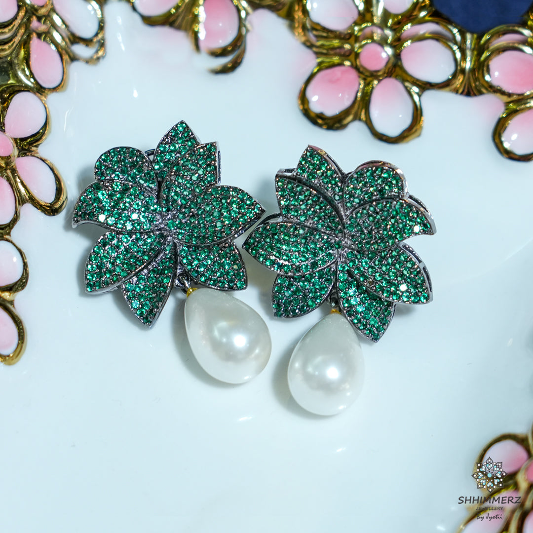 invisible Flower Earrings