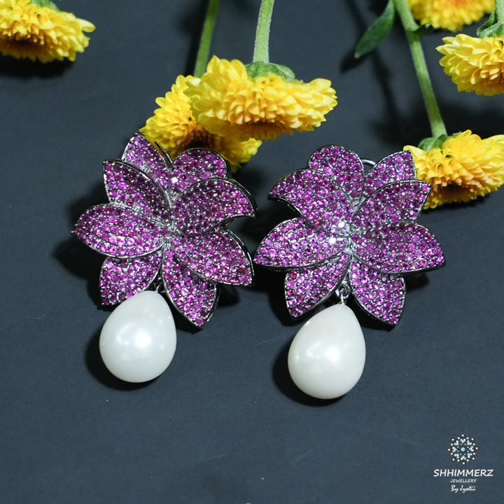 invisible Flower Earrings