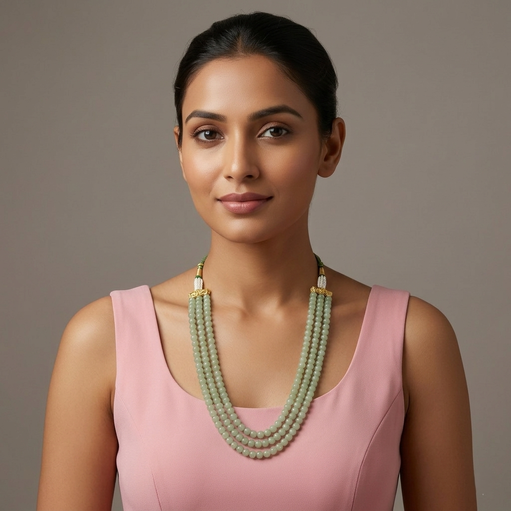 Watermelon Beads Neckpiece