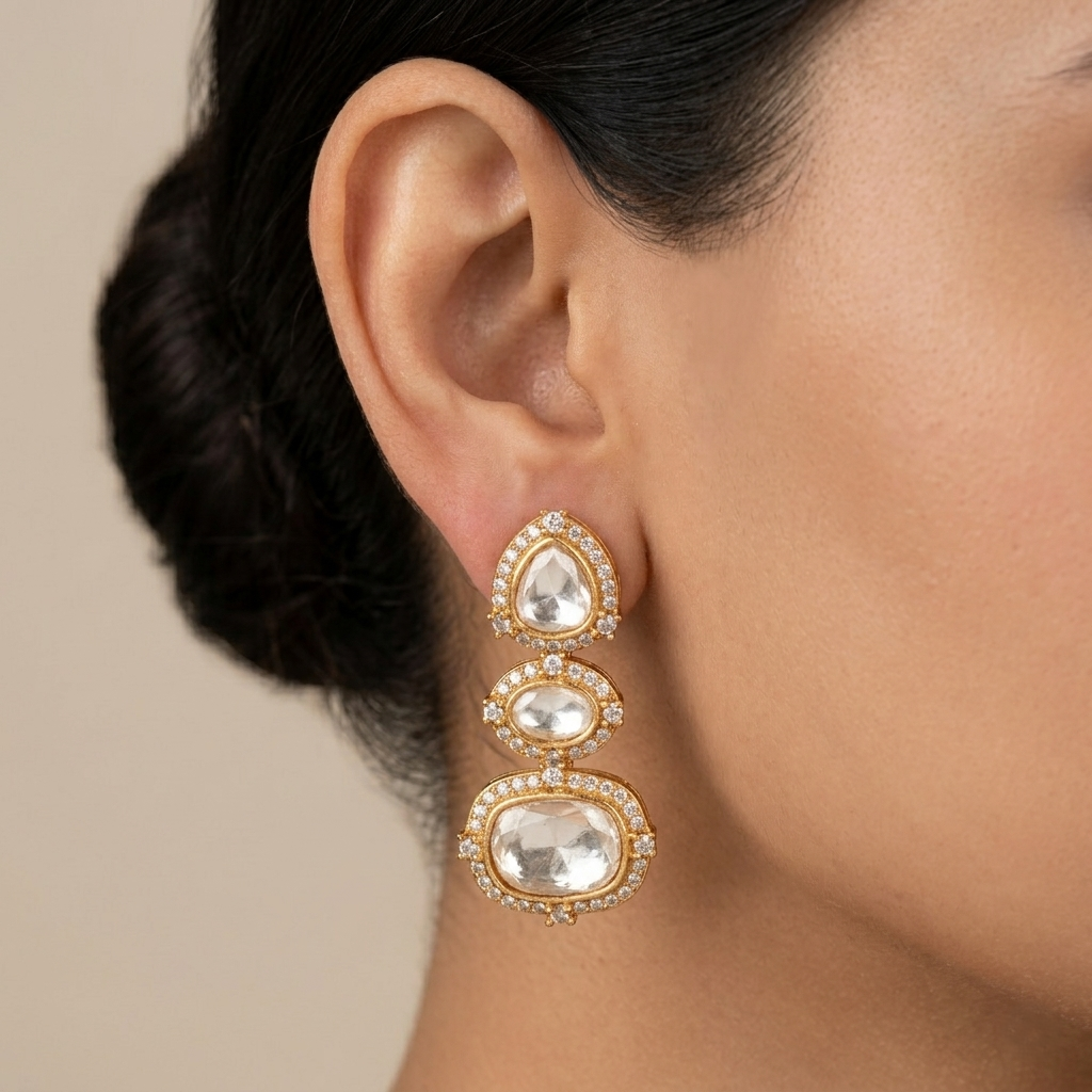 Triple Layer Earrings