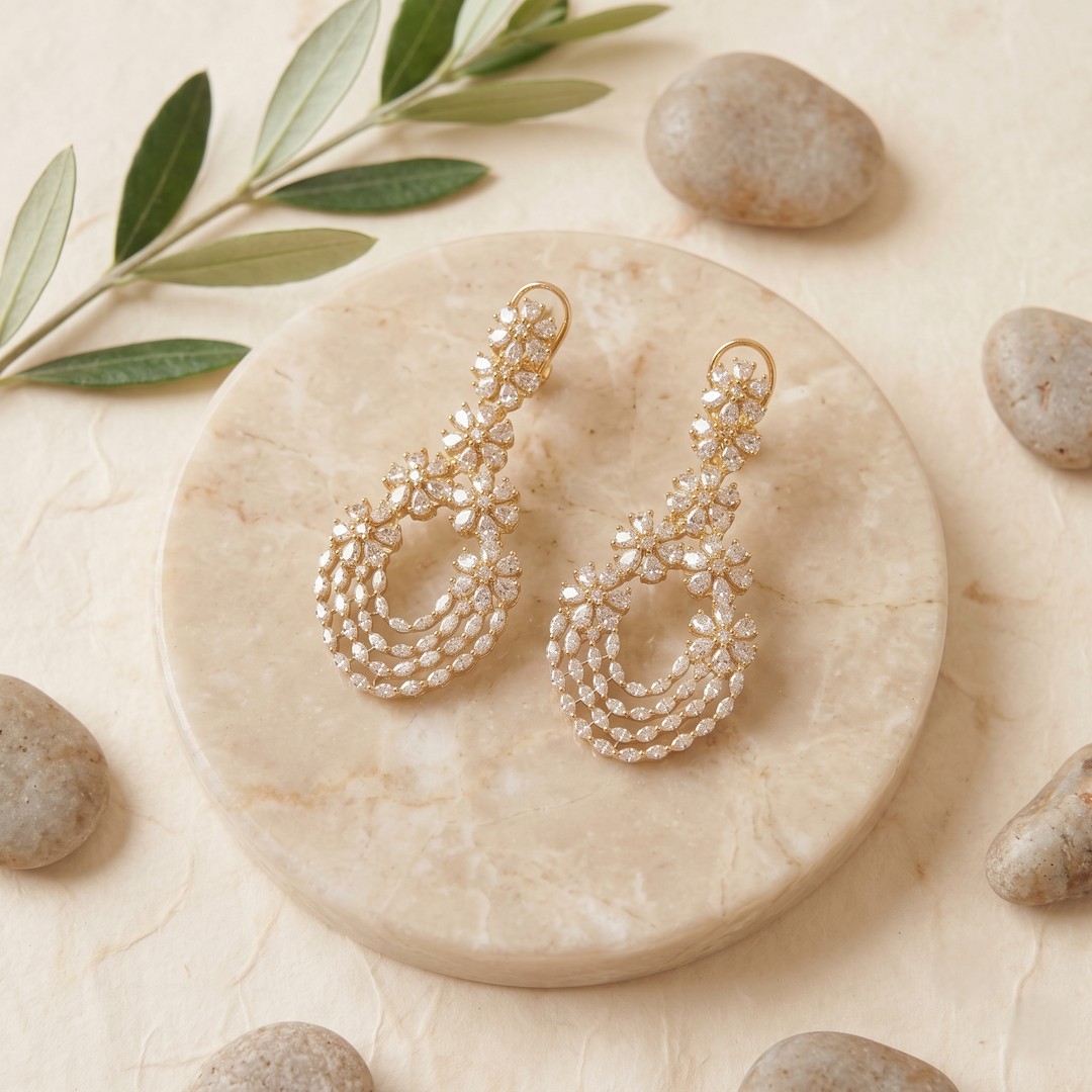 U shaped Stiff Danglers