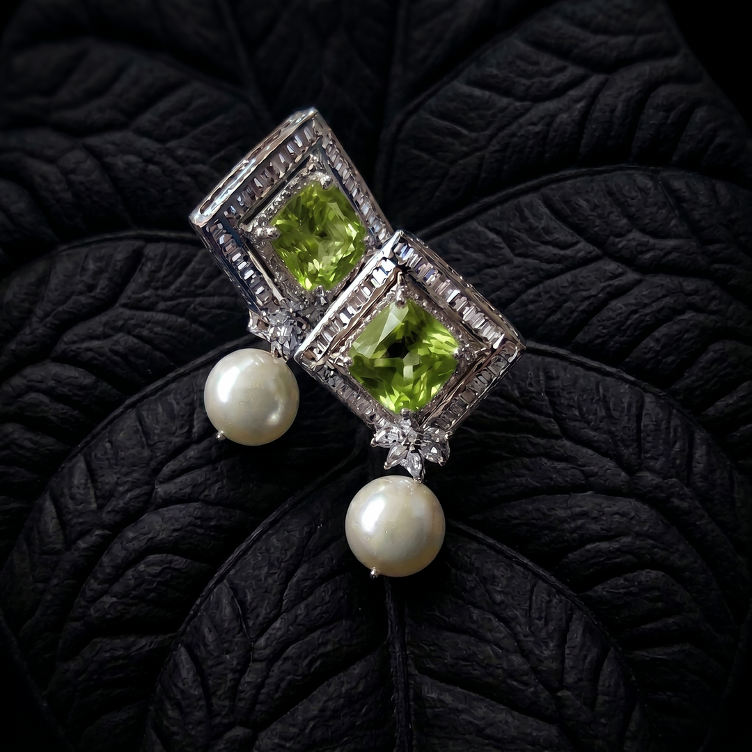 Square Purple Studs