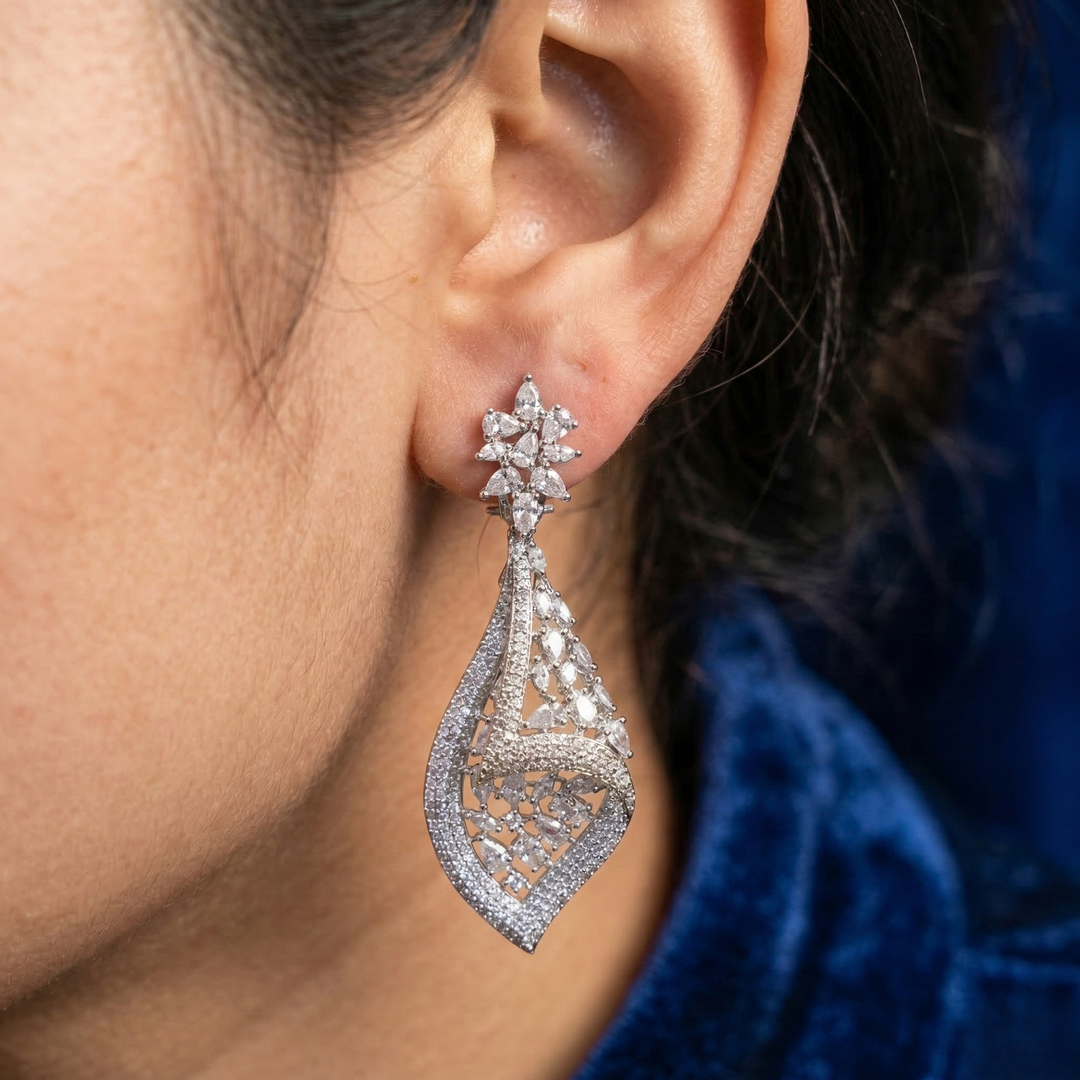 Swirled Net Earrings