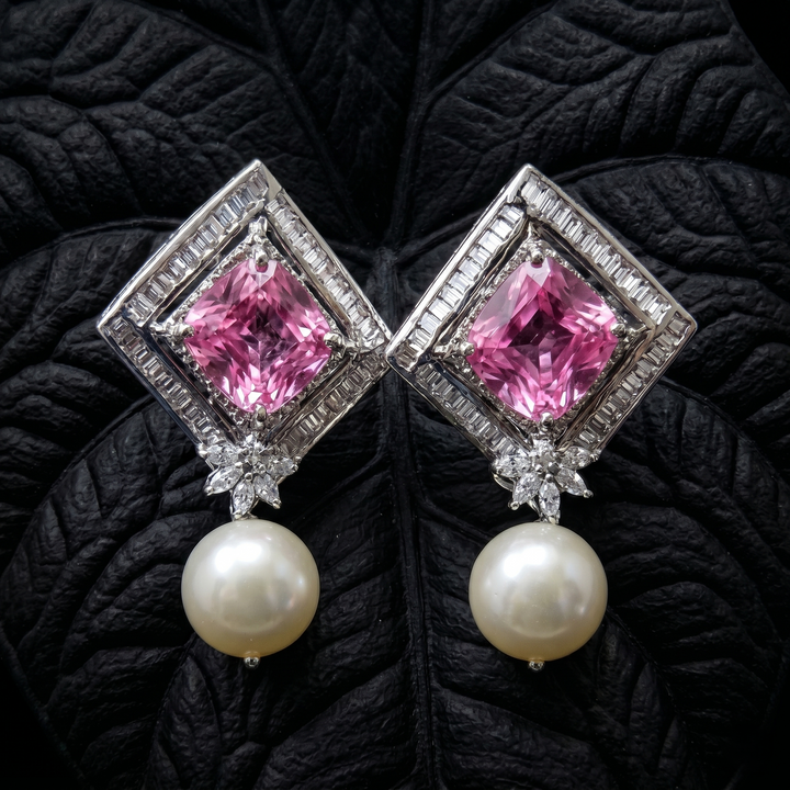 Square Purple Studs