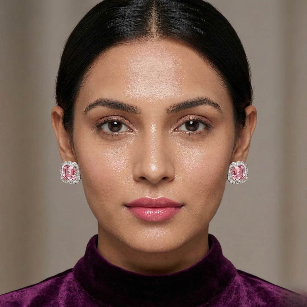 Pink Swarovski Studs