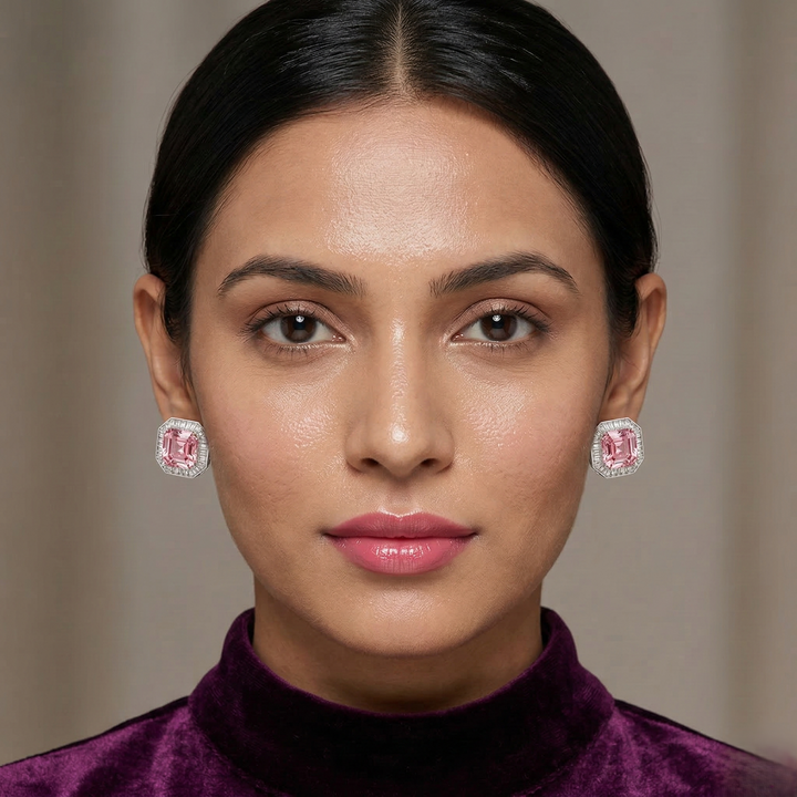 Pink Swarovski Studs