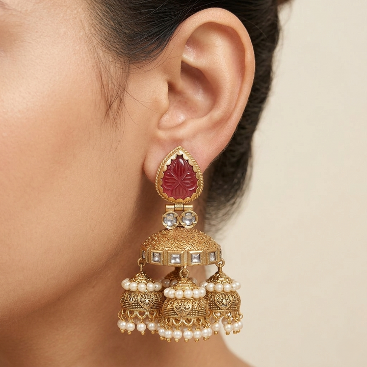 Layered Jhumkas