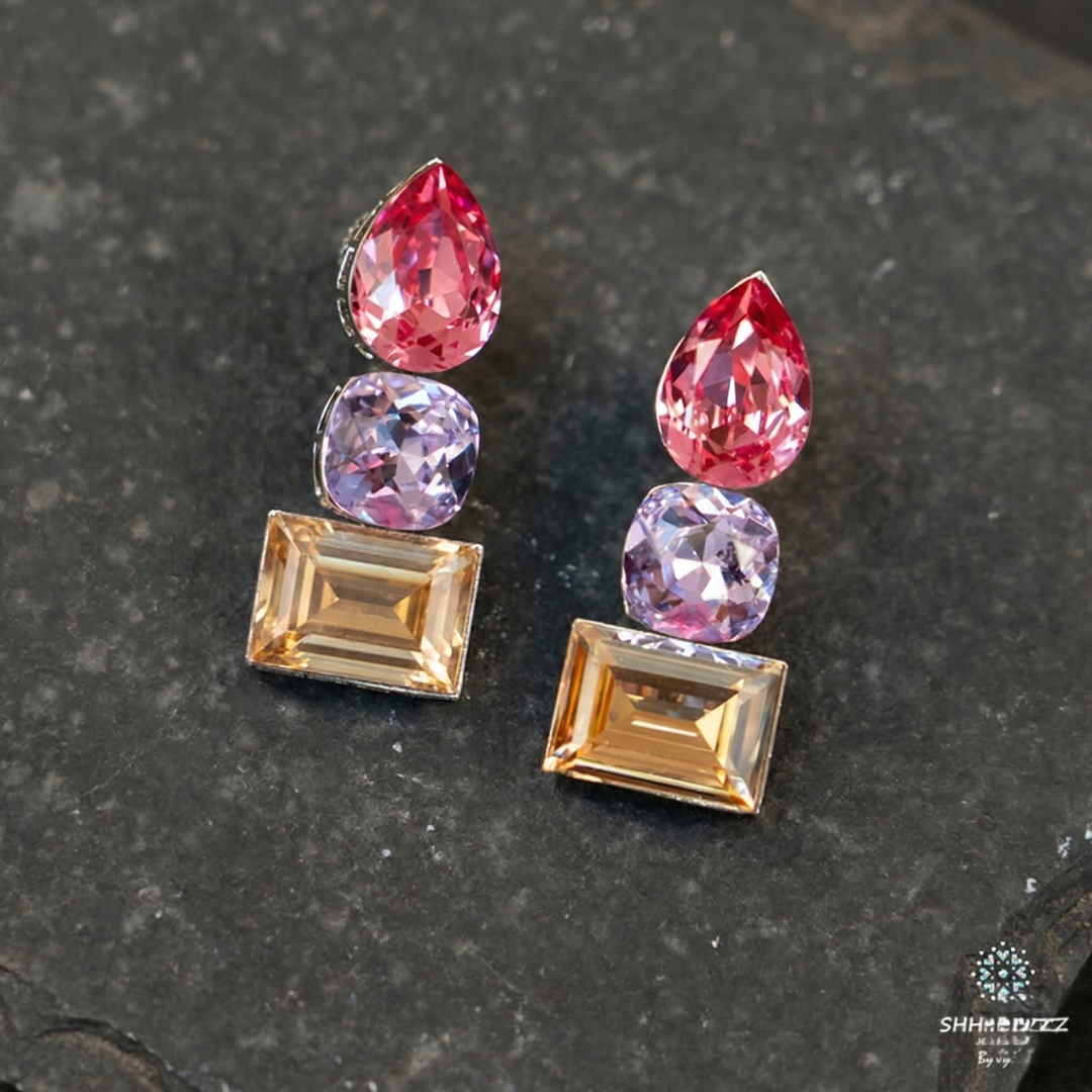 Tri Stone Studs