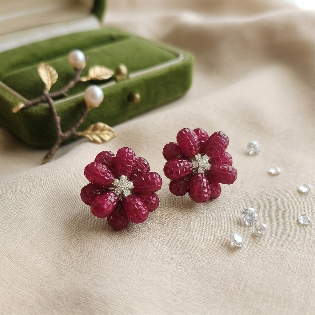 Dual  Floral Studs