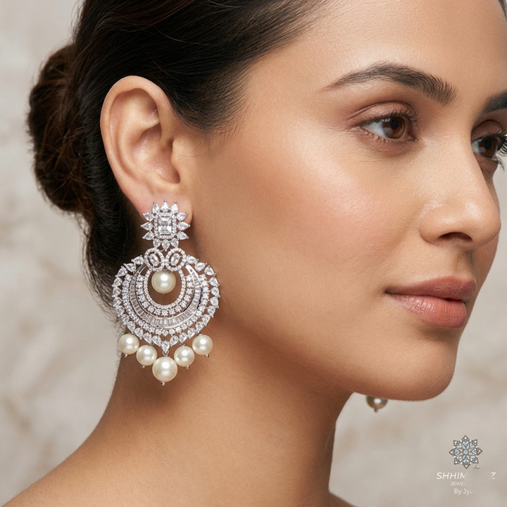 Pearl Drop Chandbali