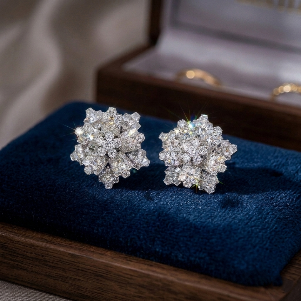 Flower Invisible Studs