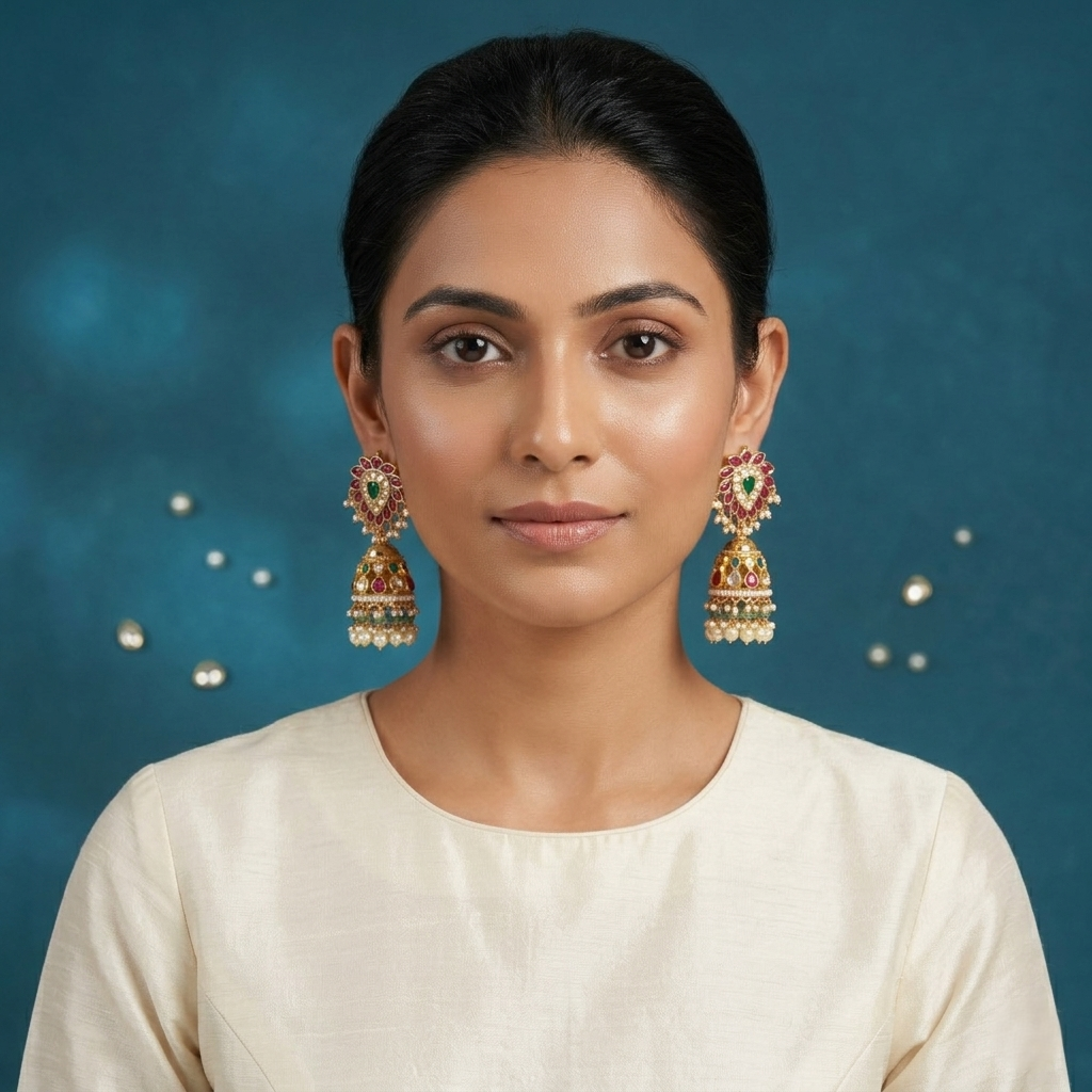 Ruby Jhumkas