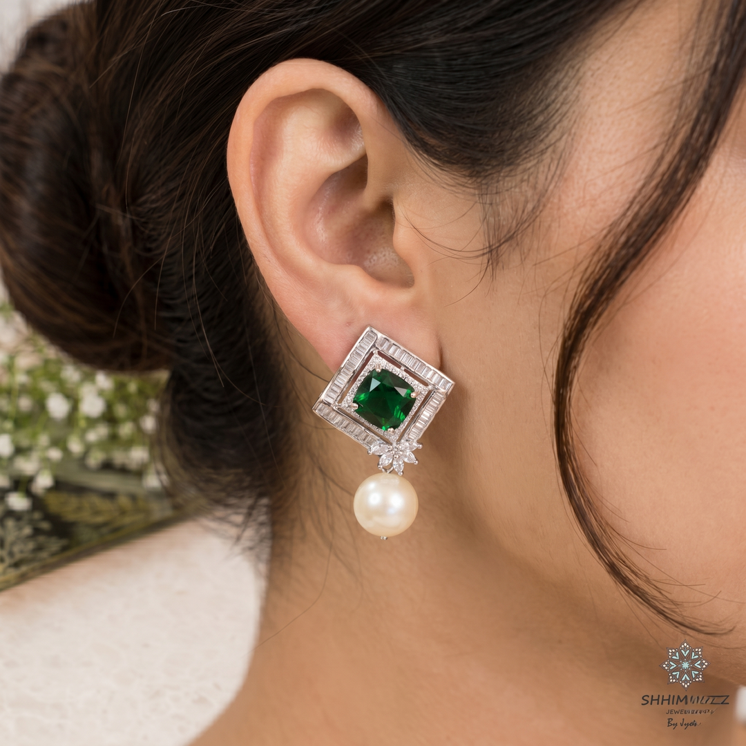 Square Purple Studs