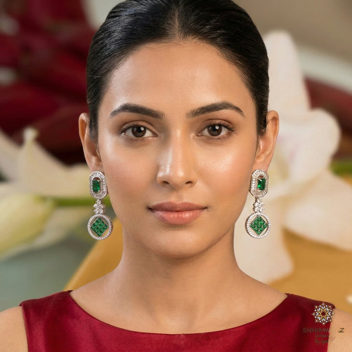 Sleek Invivisble Setting Earrings