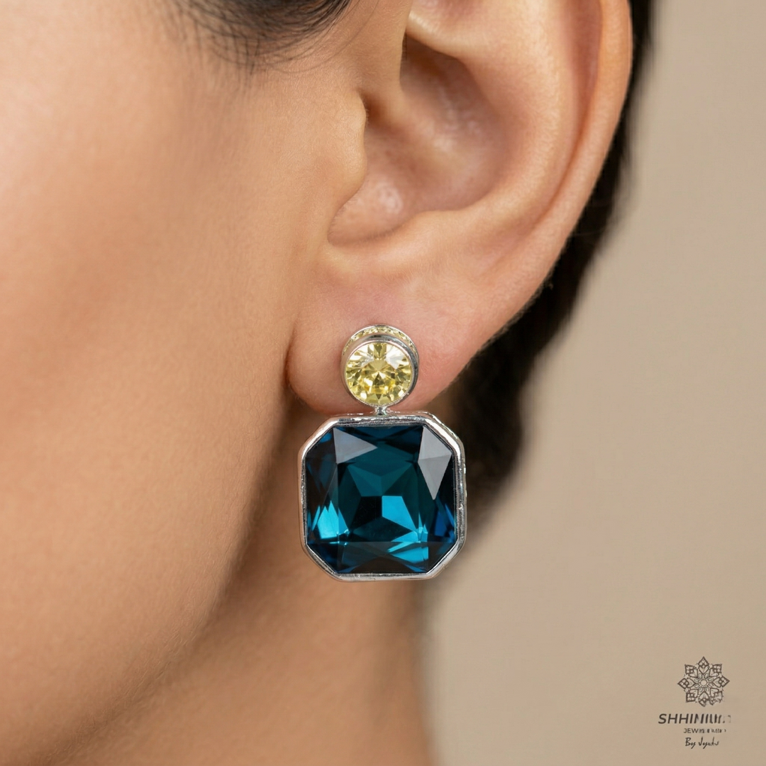 Double Swarovski Earrings