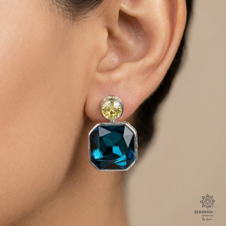 Double Swarovski Earrings