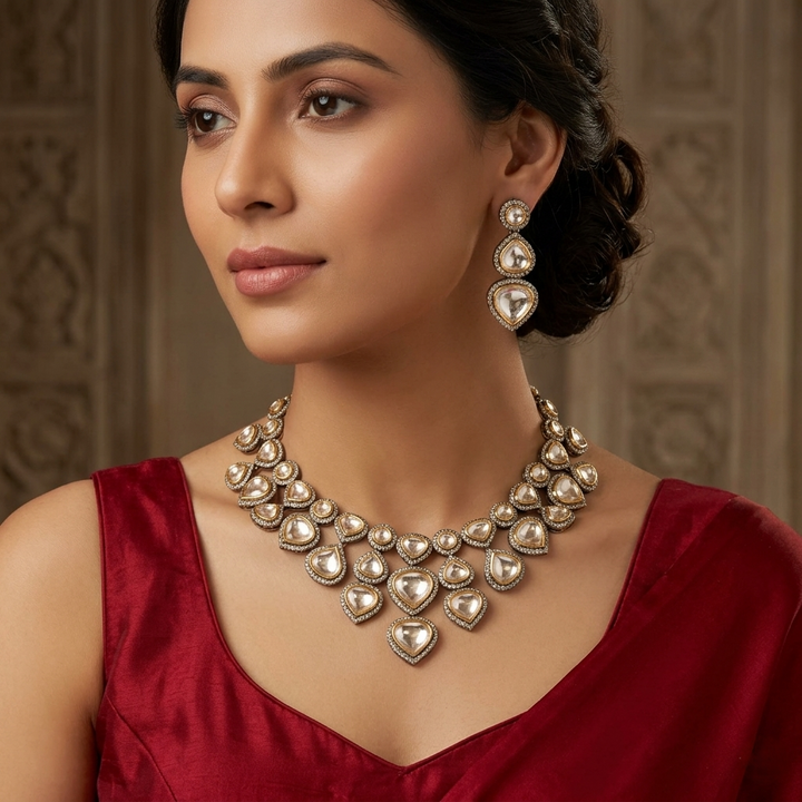 Uncut Victorian Layered  Neckpiece