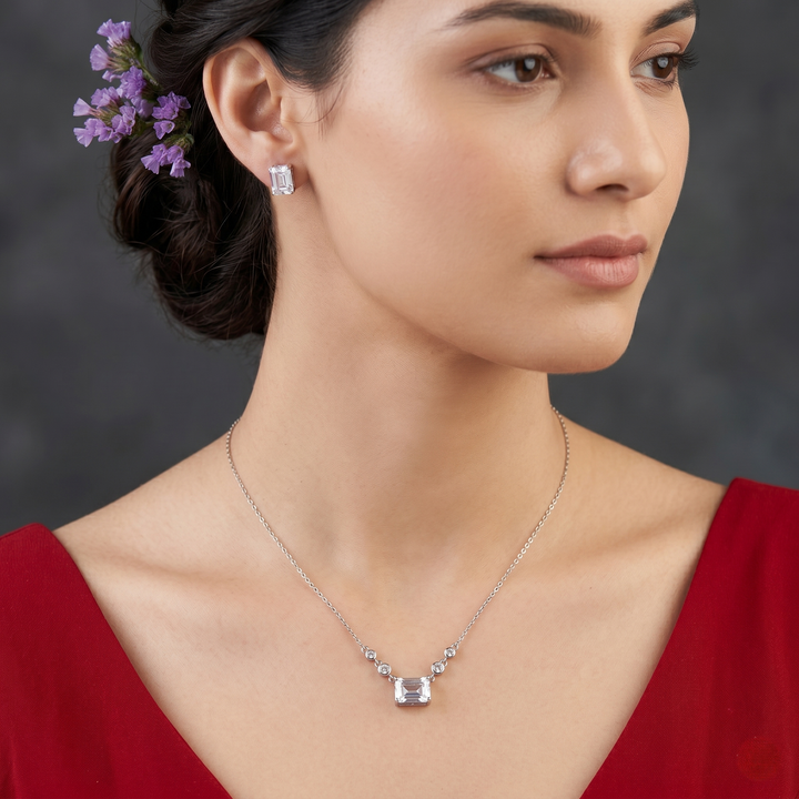 Swarovski Pendant with Studs