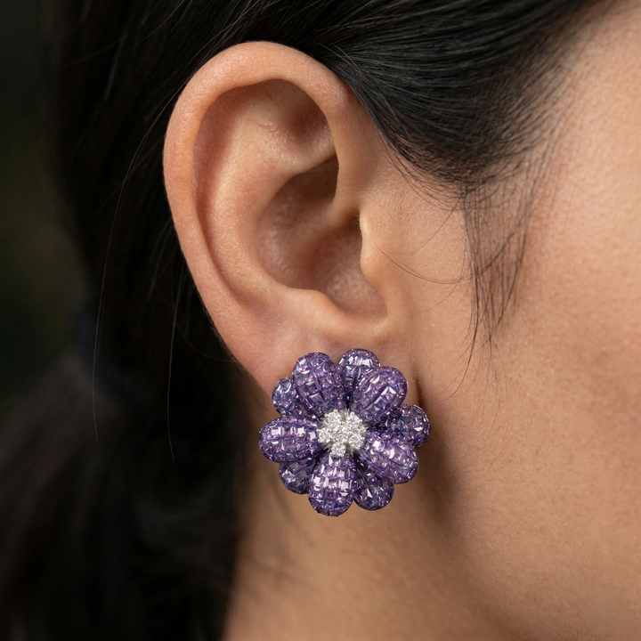 Dual  Floral Studs