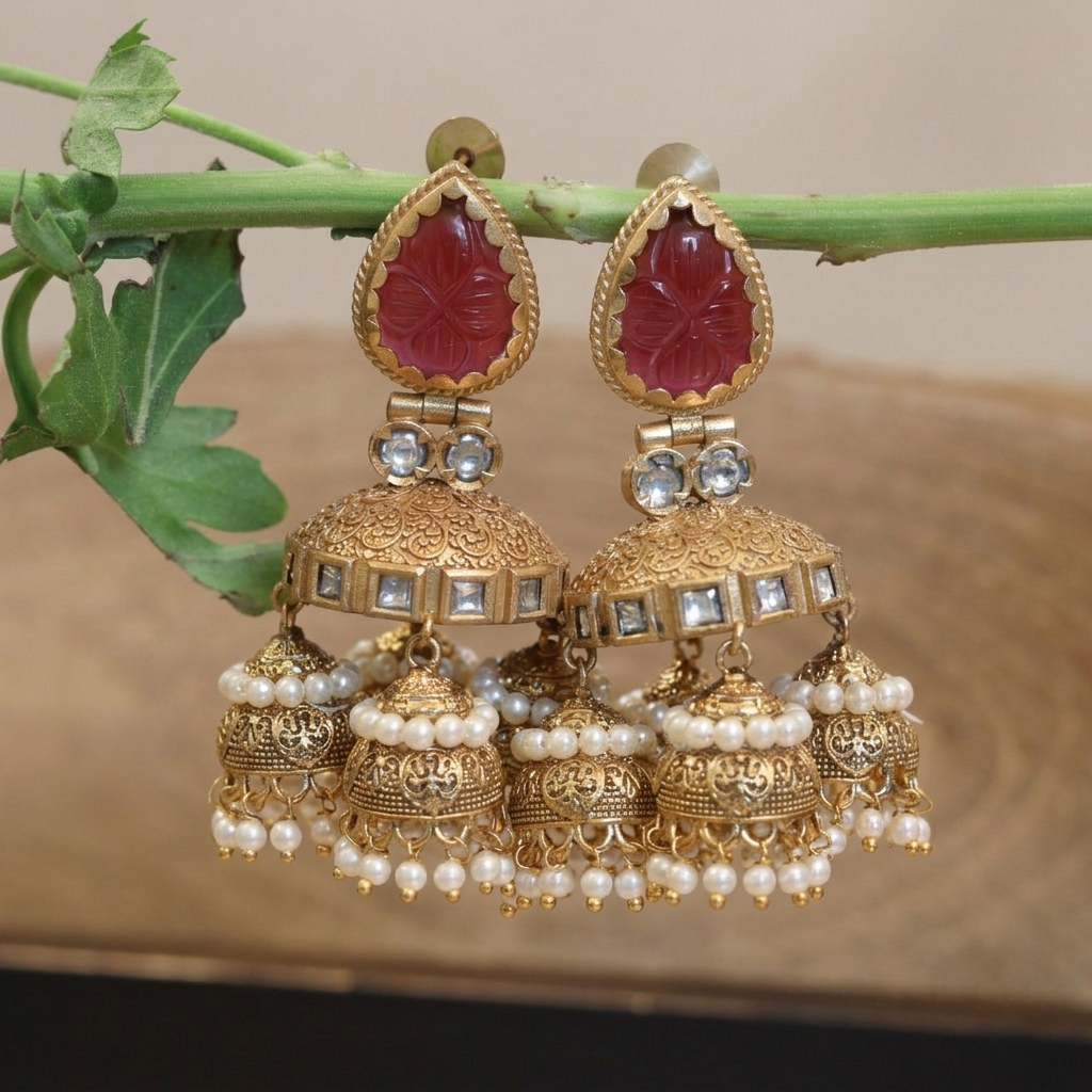 Layered Jhumkas