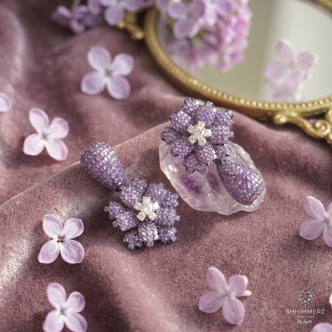 3D Floral Earrings