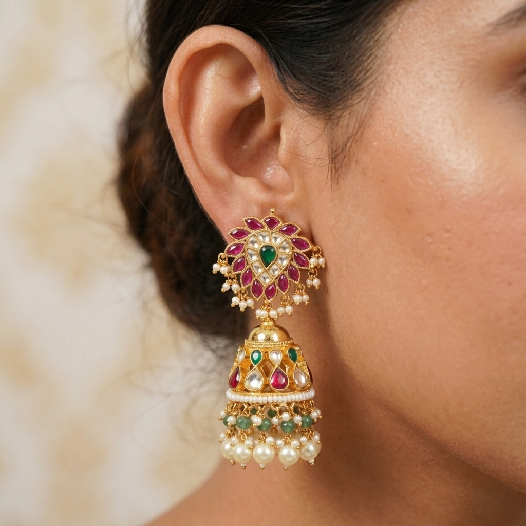 Ruby Jhumkas
