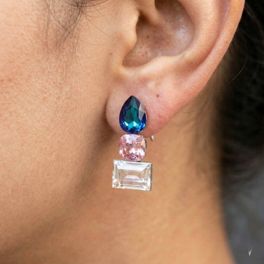 Tri Stone Studs