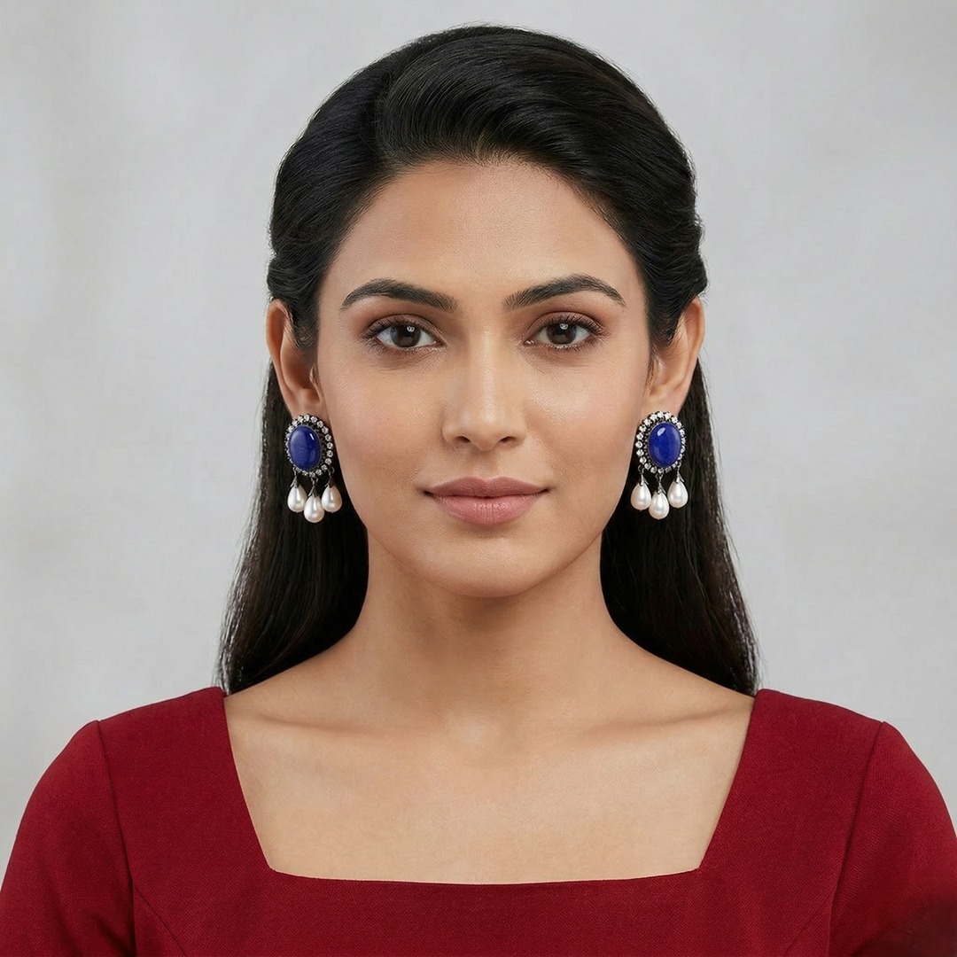 Stone Drop Earrings