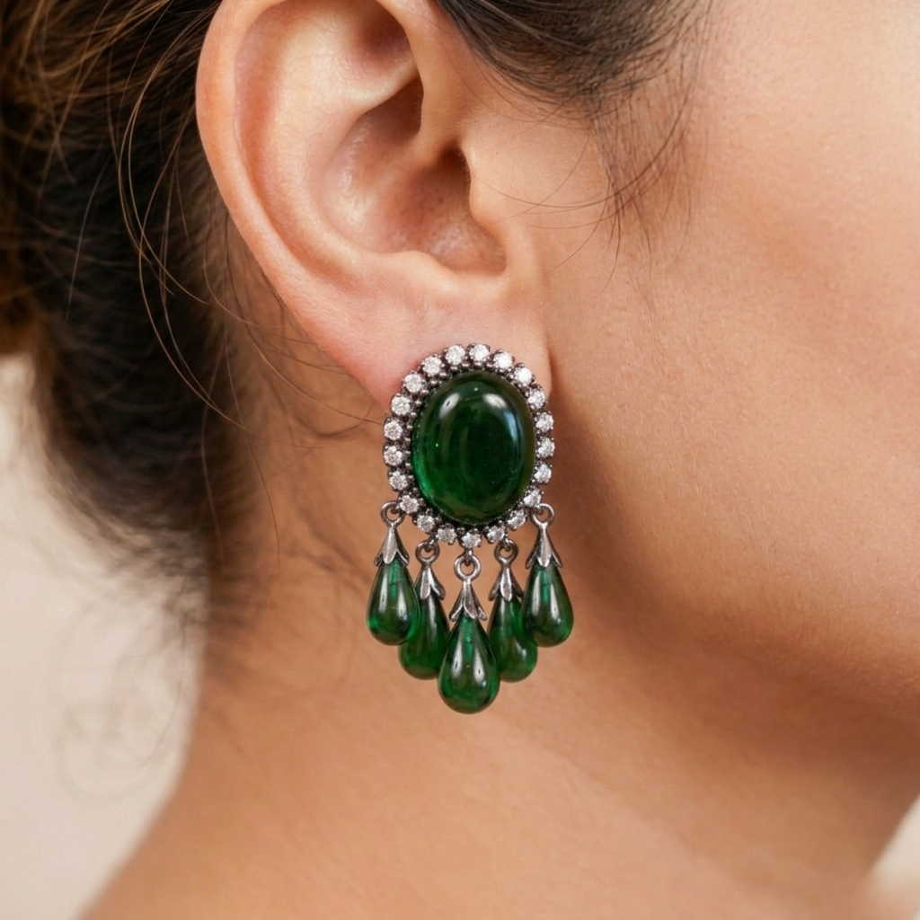 Stone Drop Earrings
