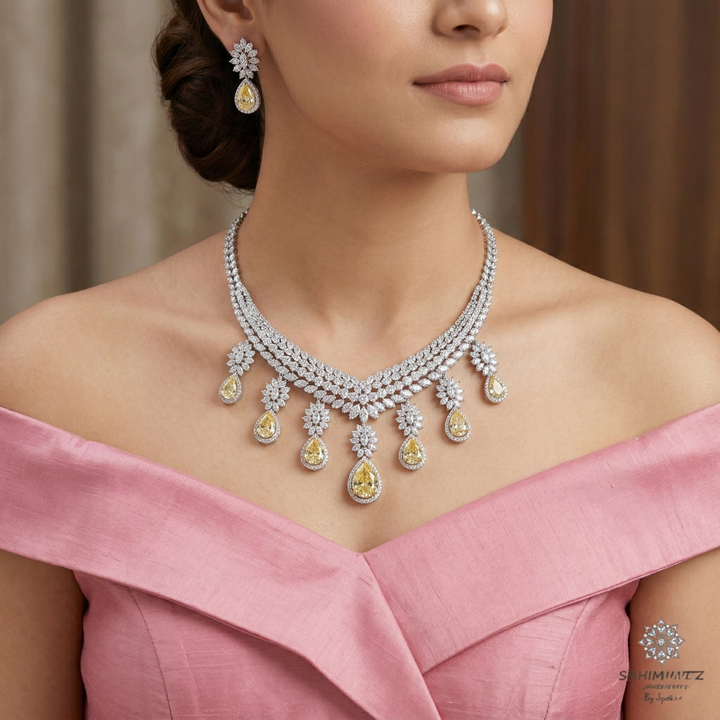 Drop Yellow Sapphire Neckpiece