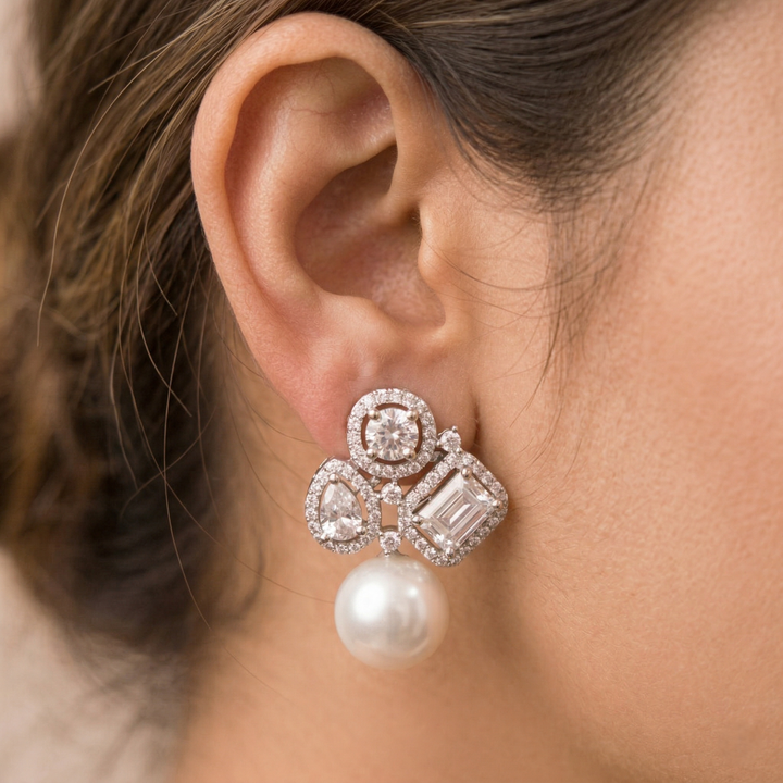 Pearl Drop Studs